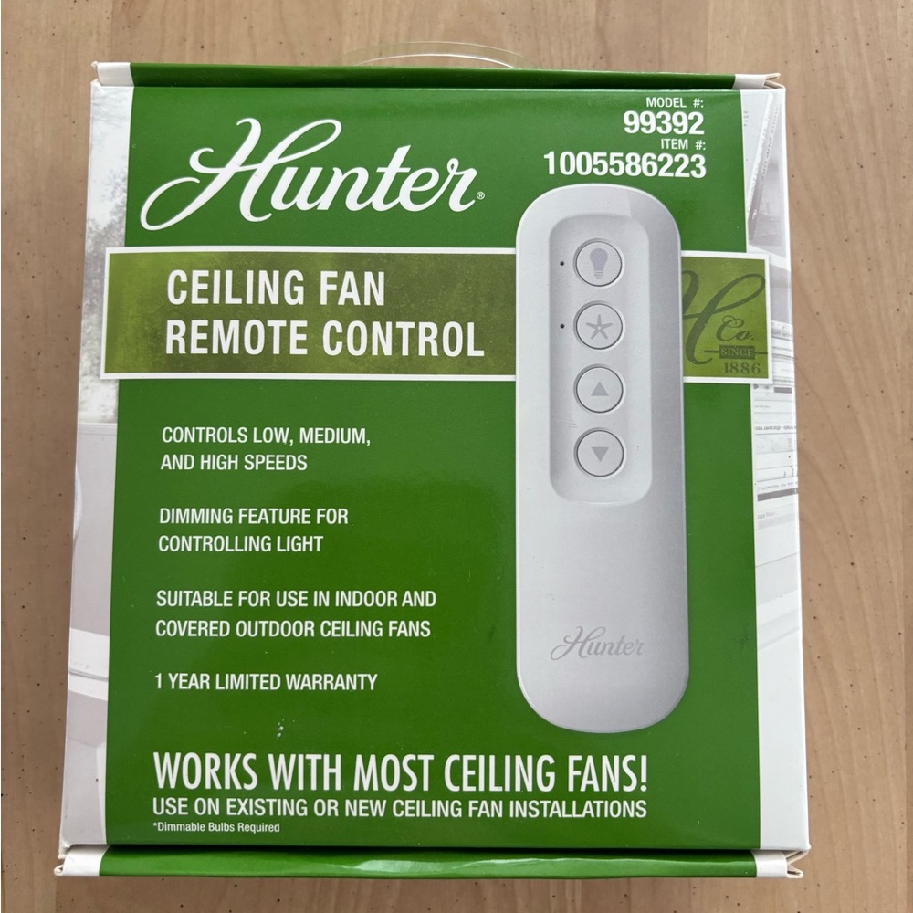 Hunter Ceiling Fan Remote Control